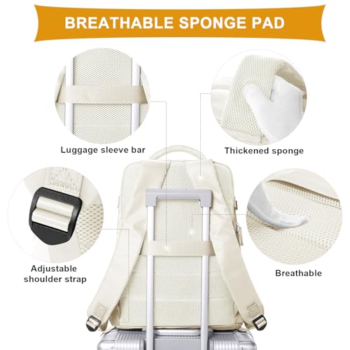 Image of coowoz Carry On Backpack Women Men Travel Backpack Airline Approved Laptop Backpack Sport Rucksack