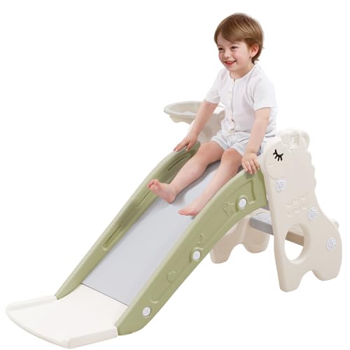 Toddler Slide for Kids Ball Pit Indoor Slide for Toddlers Baby with Basketball Hoop Slideway for Ball Pit Toddlers Kids