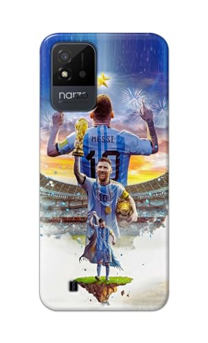 Image of Printed Hard Back Cover for Realme Narzo 50i Back Cover (Famous Football Player -J2) -190724(EA)
