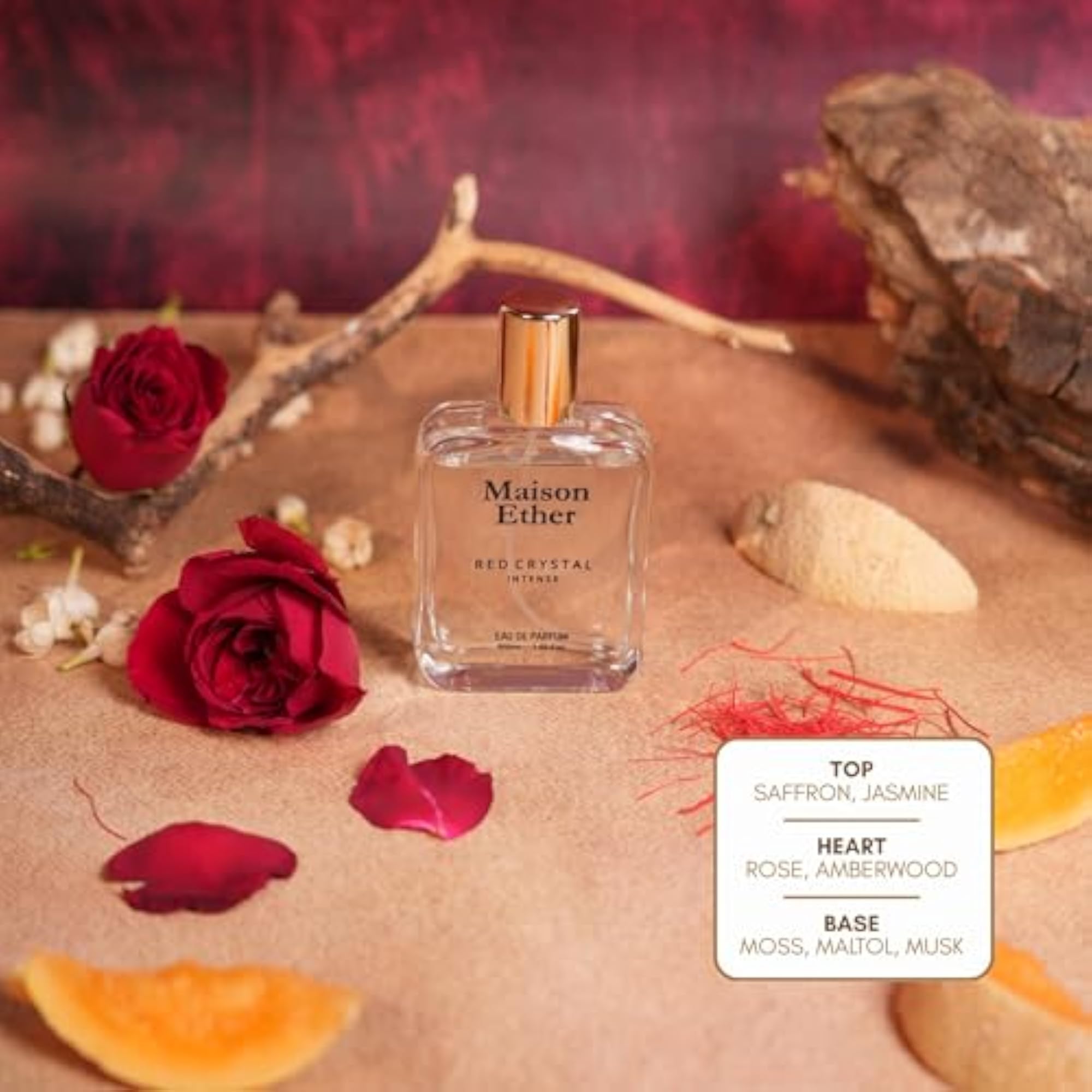 Red Crystal-Intense Eau de Parfum, Amber and Musk Notes