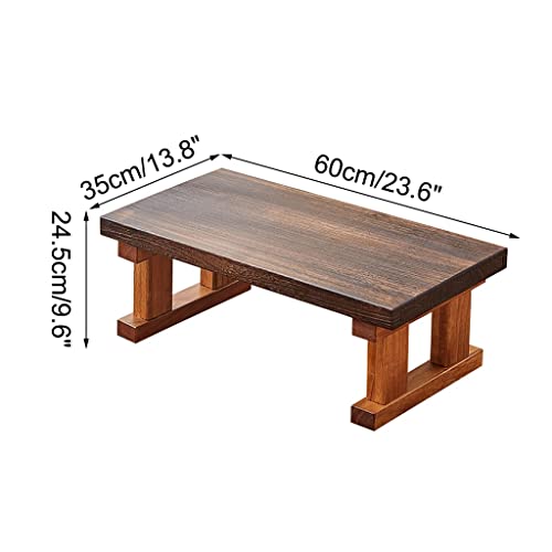 Table basse de salon pliable marron pour petits espaces - 4
