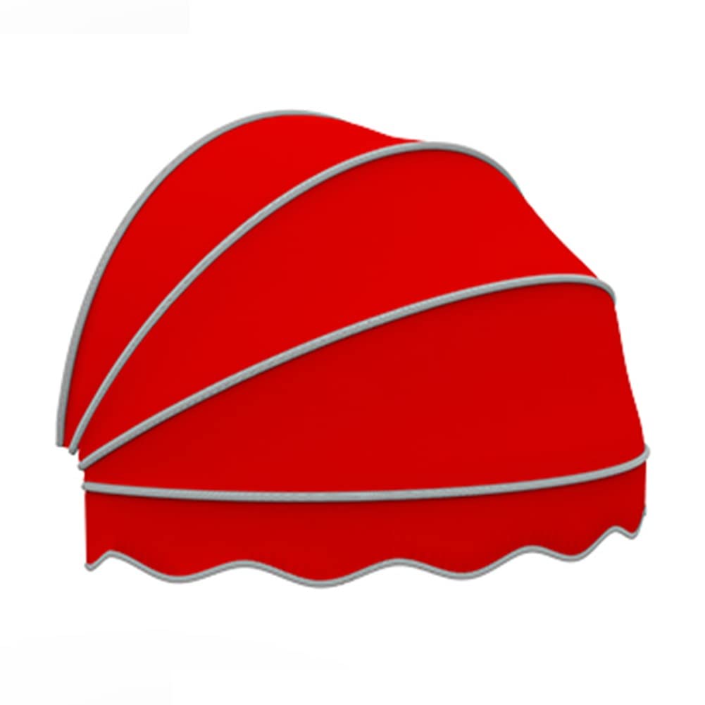 Auvent en toile pliable rouge clair 110 cm pour la protection de porte