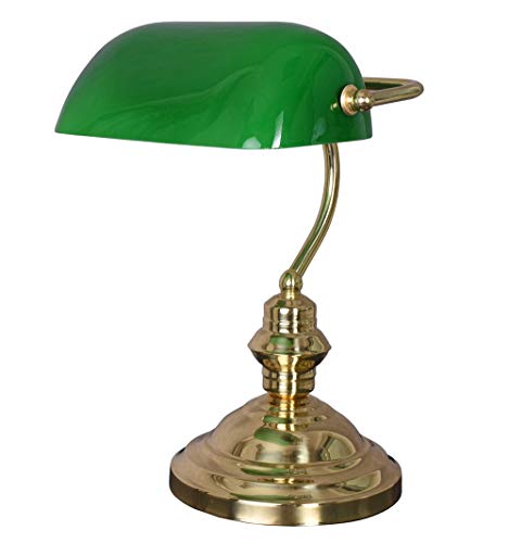 Lampe Banker Lampe englische Tischlampe Bürolampe Tischleuchte Leseleuchte...