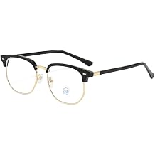 Shiratori New Vintage Fashion Half Frame Semi-Rimless Clear Lens Glasses