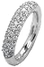 Produktbild Carlo Monti Damen-Ring 925 Sterling Silber rhodiniert, 37 Zirkonia weiß Gr.54 JCM1017-121