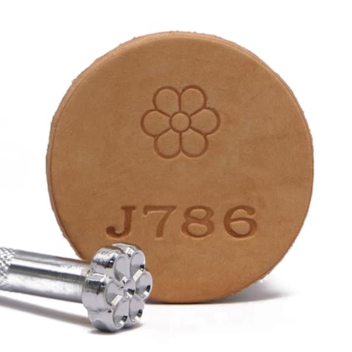 PINGSHI Boutique UK Estampas de Herramientas de Relieve de Cuero de patrón de Flores Conjunto de Herramientas de Trabajo de Trabajo de Cuero Tallado de Cuero Sellos DIY