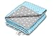EliMeli Couverture Minky pour bébé, de qualité supérieure, super douce, en polaire et coton, à pois, avec rembourrage, 75 x 100 cm