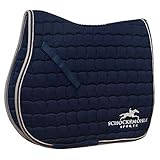  Schockemöhle Sports Schabracke Dynamite S, Größe Warmblut Springen, mit Logo (Springen, navy/stone)