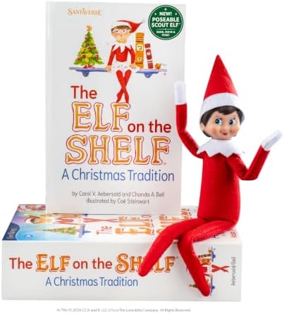 The Elf on the Shelf Box Set - Poseable Girl Scout Elf with Blue ...