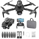 4K GPS Drone with Dual HD Camera for Adults with 360° Laser Obstacle Avoidance, Brushless Motor GPS Auto Return Optical Flow Positioning, Mini RC Quadcopter Under 249g Drones Gift for Men Beginners