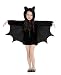Cuteshower Kids Bat Jumpsuit Halloween Costume for Girls Small Black
