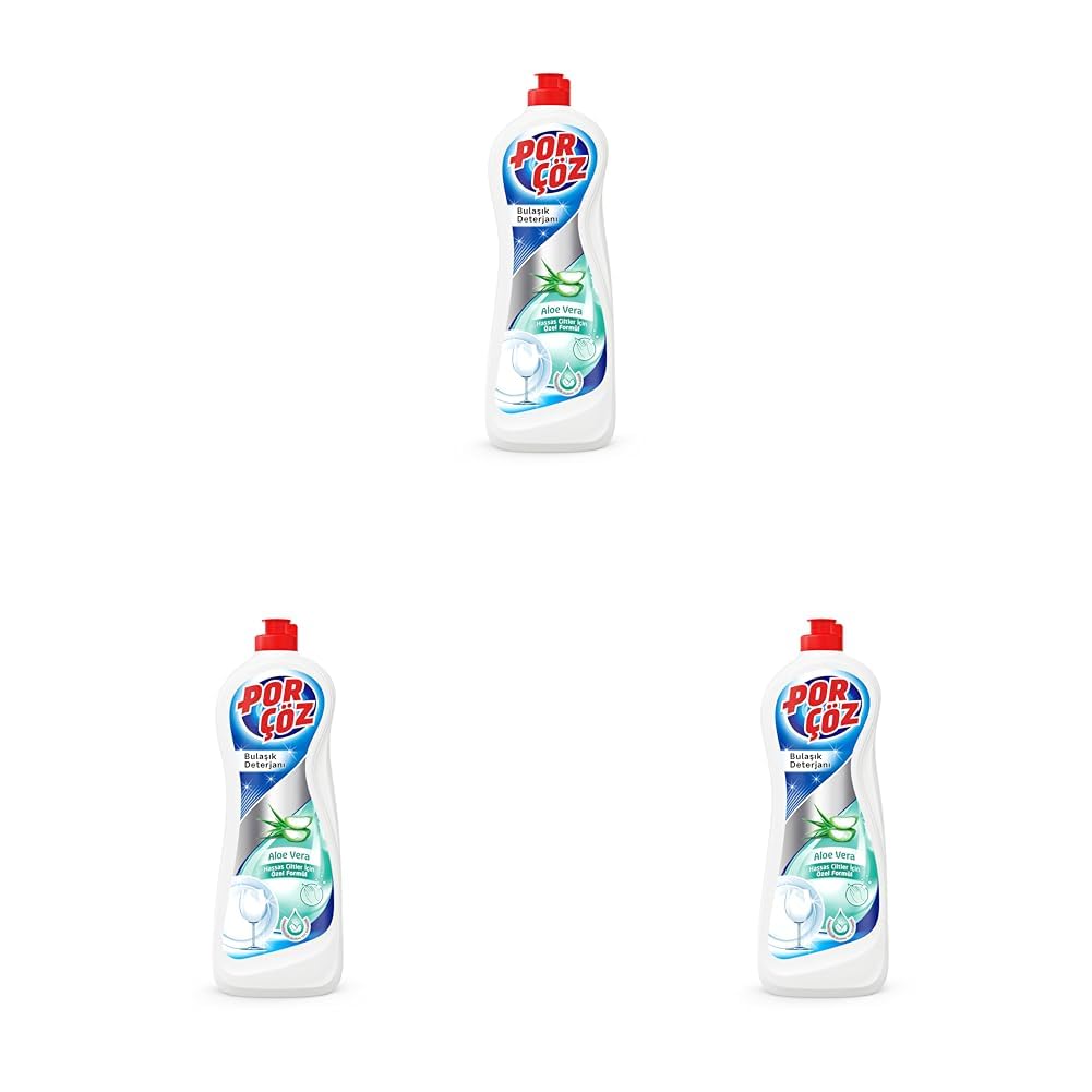 Porçöz Bulaşık Elde Yıkama Deterjanı Aloe Vera 675 Ml (3 paketi)