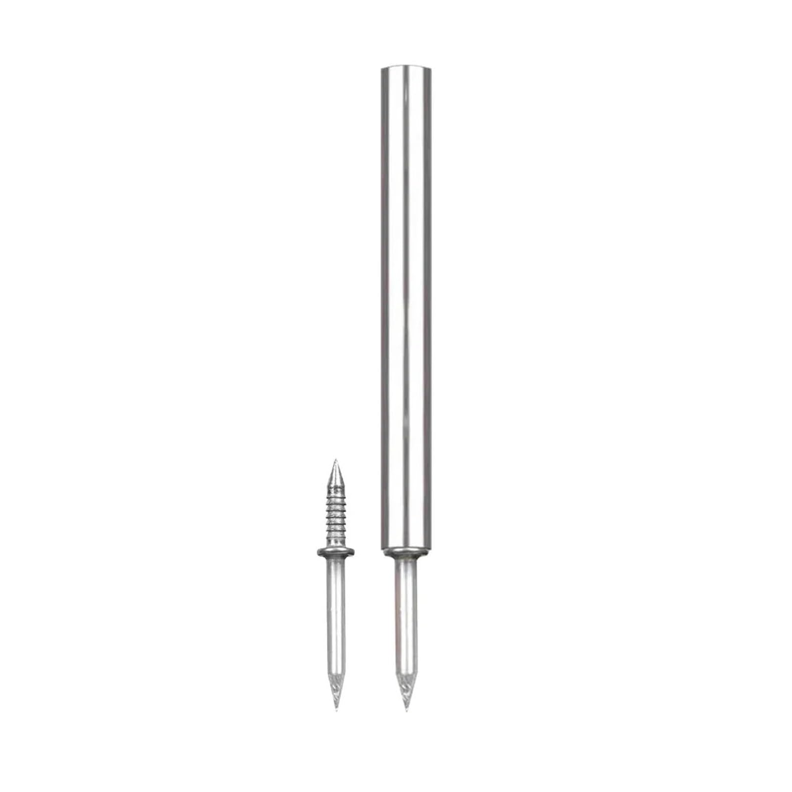 Dyyeuavt One Color 10-100Pcs Cement Nails No Trace Double-Headed Sheep Horn Set Sturdy Rustproof Carbon Steel For Skirting Line(101Pcs)