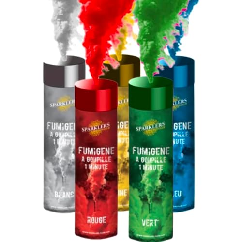 Lot de 5 Fumigènes a Main 1 MINUTE couleur - Déclenchement...