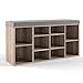 Produktbild Vicco Schuhschrank 10 Schuhe Schuhbank Schrank Bank Schuhregal Regal Auflage Sitzbank - Sonoma - 104x53,4x30cm (BxHxT) - inkl. Sitzauflage Braun