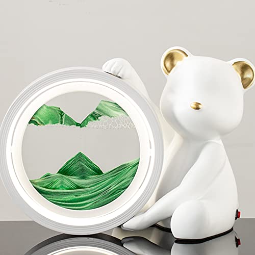 Peinture de sable mouvant en verre avec effet 3D dynamique pour salon