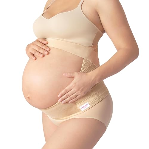 Catálogo para Comprar On-line Fajas de embarazo para Mujer los mejores 10. 42 MOTHERFIT Faja de Embarazo Ajustable - Soporte Maternal Suave para Espalda y Abdomen - Faja para Embarazadas con Soporte - Ideal para Ropa de Maternidad