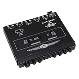 Autotek 7007 Multiple Source Signal Processor (Black) – .5 Inch DIN, 2-Way, 4-Band EQ, 9 Volt Line-Driver, 2 Inputs, 3 Outputs, Master Volume Control, Subwoofer Control, Includes Bass Remote