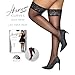 Hanes Curves Women's Plus Size Silky Thigh Highs for All Day Comfort, Sheer Toe, Black, Size 3X - 4X (Pack of 1)