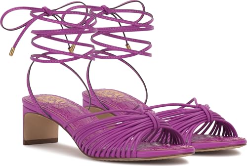 Image of Vince Camuto Lory Ankle Wrap Kitten Heel Sandals