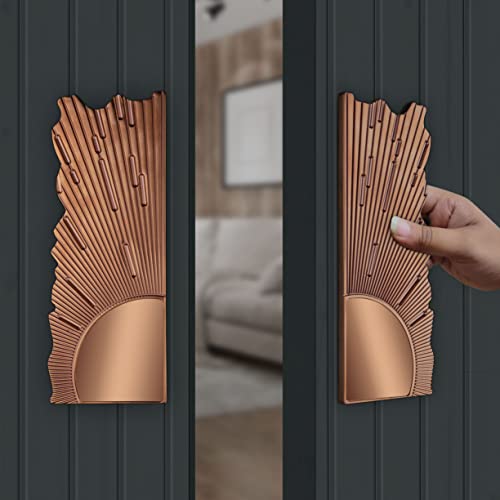 Image of Plantex Pure Brass Door Handle for Main Door /8 Inch Main Door Handle /Pull-Push Door Handle for Home /Office /Hotel - (PVD Rose Gold) - 3 Years Warranty