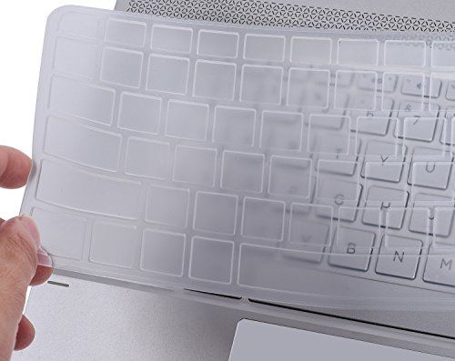 CaseBuy Clear Backlit Silicon Keyboard Skin Cover for HP Spectre x360 2-in-1 13.3
