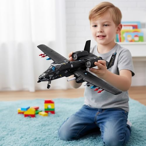 Avión realista A10 Warthog decoración de escritorio y salón 4