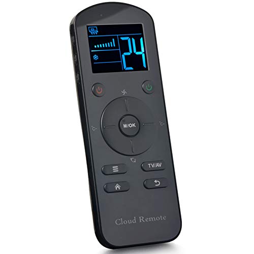 Tevimpeya Mando a distancia inteligente con pantalla LCD para aire acondicionado de televisores Cover