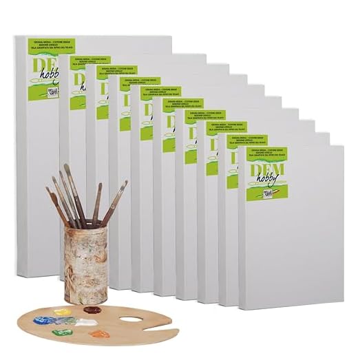 BELLE ARTI – Lienzo para pintar 40 x 70 cm – Lienzo de pintura fabricado en Italia ideal para artistas y aficionados – Marco para cuadros robusto, tensión ajustable – Lienzo algodón 100% para óleo,