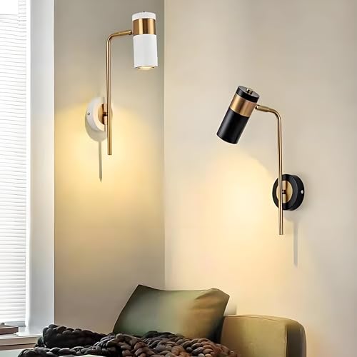 Lámpara de pared de 350 grados ajustable con tres tonos de luz para salón y pasillo 2