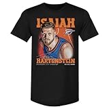 500 LEVEL Isaiah Hartenstein Oklahoma City Thunder Airbrush Men's Premium T-Shirt (Tri Black, X-Large)