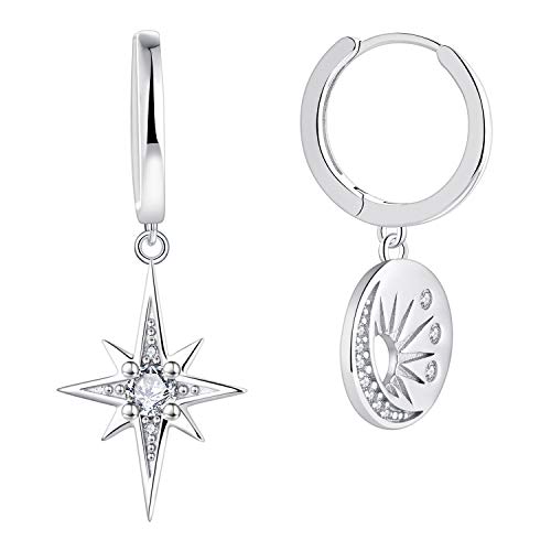 Starchenie Luna Stella Orecchini Circolari Argento...