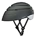 Closca Casco de Bicicleta para Adulto, Plegable Helmet Loop. Casco de Bici y Patinete Eléctrico/Scooter para Mujer y Hombre Unisex. Negro/Blanco, Talla L