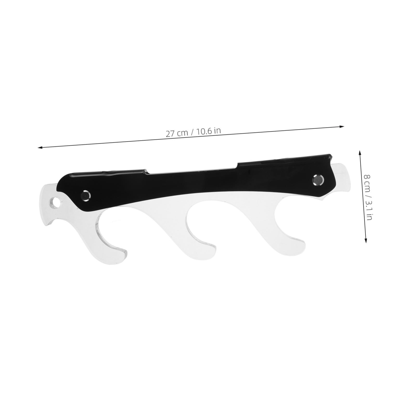 TOYANDONA Soporte de Pared para Espada de 3 Niveles, 1 Par, Acrílico | Expositor Mural, Diseño Ahorro de Espacio, para Decoración del Hogar y Cosplay