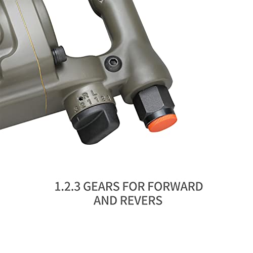 Zoyakki 1" Heavy Duty Pneumatic Impact Wrench, Up To 2200 Ft Lbs Reverse Torque Output, Lightweight, 1 Inch Air Impact Wrench #TOP6