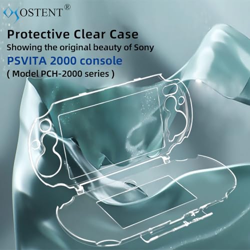 OSTENT Protective Clear Crystal Hard Guard Case Cover for Sony PS Vita PSV 2000 PCH-2000
