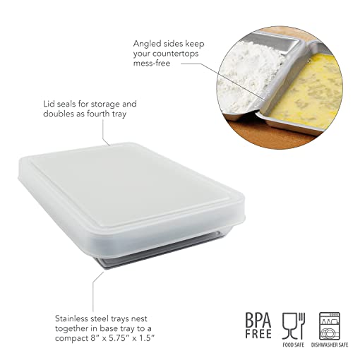 Tovolo Bandejas de preparação de alimentos - Conjunto com 4