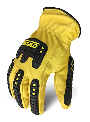 Ironclad Mens Work Glove 360 Cut Leather Impact, Yelloe, Large Us #TOP17