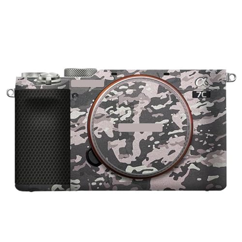 Autocollant anti-rayures Sony A7C avec motif de protection camouflage