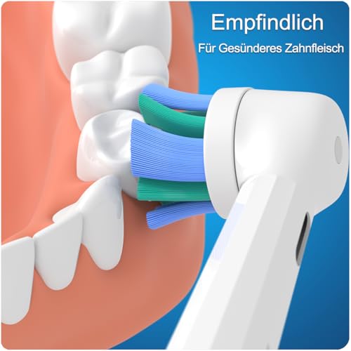 8 Stück iO Aufsteckbürsten Kompatibel mit Oral B iO 2/3/4/5/6/7/8/9/10 Zahnbürste Elektrische, 8 Weiß (Weiß)