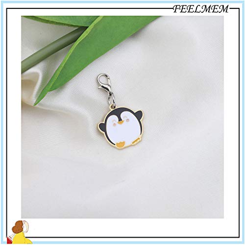 FEELMEM Earrings/Zipper Pull - Cute Cartoon Dangle Animal Jewelry - Penguin Gift for Lovers2