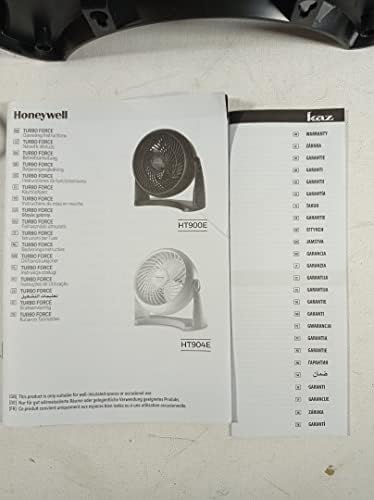 Honeywell HT 900E Powerful and Quiet Turbo Fan Black