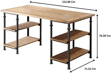 Diagrama, rodanti „Homelegance Factory“ metalinio rėmo rašomojo stalo matmenis
