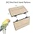 2PCS Bird Platform Flat Wooden Stand Pet Platform Climbing Platform Bird Cage Accessories for Small Animals Parakeets Budgies Chinchilla Hamster Rat Mouse Parrot