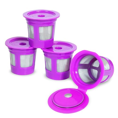 Comparison: Best Reusable K Cup For Stronger Coffee 3 Perfect Pod 1-Stream Cafe Save Reusable K Cup Pod Coffee Filters - Refillable Coffee Pod Capsules with Built-In, Integrated Mesh Strainer for use with Keurig & Select Single Cup Coffee Makers, 4-Pack