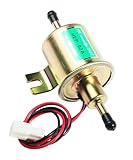 UNLRAE Electric Fuel Pump,Electric Fuel Pump 12v for Carburetor,Car Accessories 2.5-4psi Universal Inline Fuels Pump,Compatible Electronic Devices All 12 Volt Cars,Trucks,Boats,Carburetor,Lawnmower