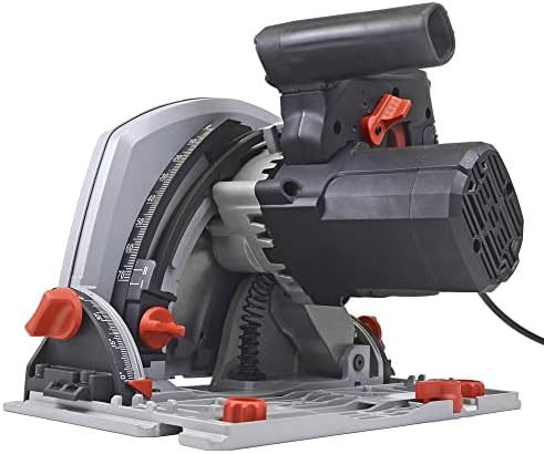 Bild 6 - Matrix Kreissäge Handkreissäge Tauchsäge mit Führungsschiene TRS 1400-64 | 1400 Watt | 70mm Schnitttiefe | 190mm Sägeblatt | inkl. Führungsschiene 140cm | Absaugadapter | regulierbare Geschwindigkeit