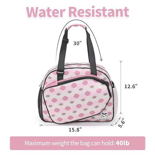 Image of Boulder Bee Pickleball Bags, Premium Pickleball Tote Bag for Girls, Women's Hand /Shoulder Gym Bag w Water Bottle Holder, with Pickleball Racquet /Paddle Holder