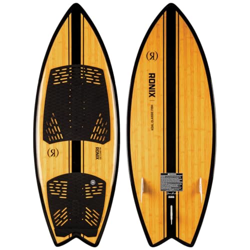 Ronix Koal Classic - WakeSurf Fish - Glossy Black / Bamboo - 5'