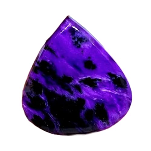 Charoite naturelle poire 28mm pierre pour fabrication bijoux collier bague bricolage